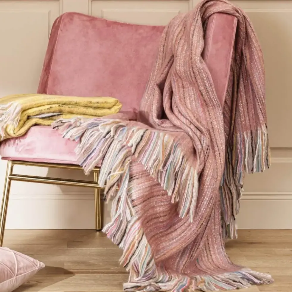 Kuscheldecke Magma AYANA altrose 130×190 cm