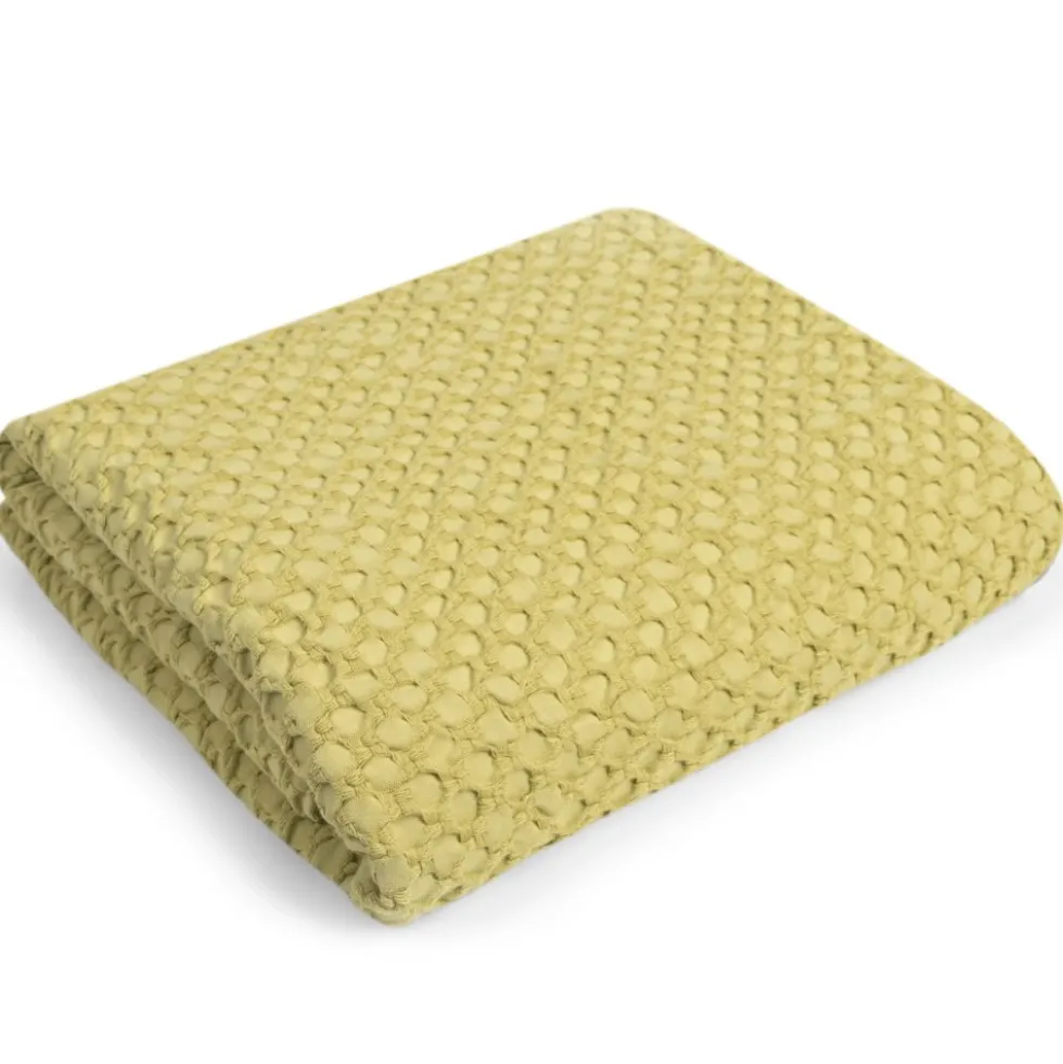 Kuscheldecke Magma KALEA limone 135×170 cm