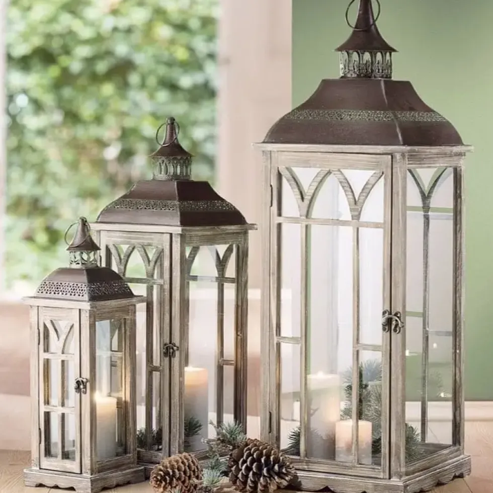 Laterne Windlicht Gotico Casablanca Höhe 92 cm