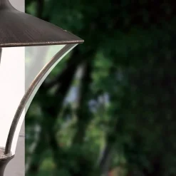 LED Außenwandleuchte außen Dolo schwarz kupfer