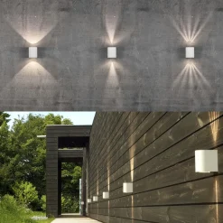 LED Außenwandleuchte Nordlux CANTO 2 weiß 10 cm