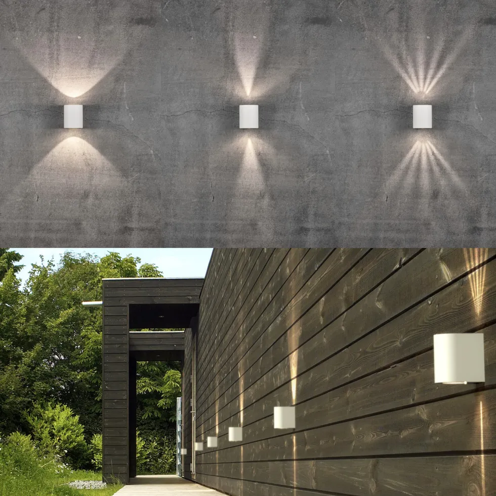 LED Außenwandleuchte Nordlux CANTO 2 weiß 10 cm