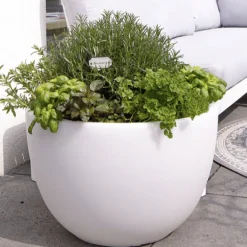 LED Blumentopf Shining Curvy Pot