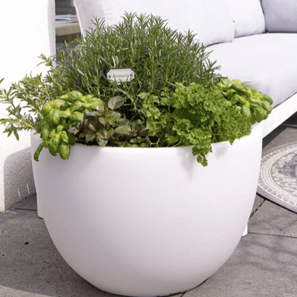 LED Blumentopf Shining Curvy Pot
