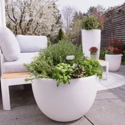 LED Blumentopf Shining Curvy Pot