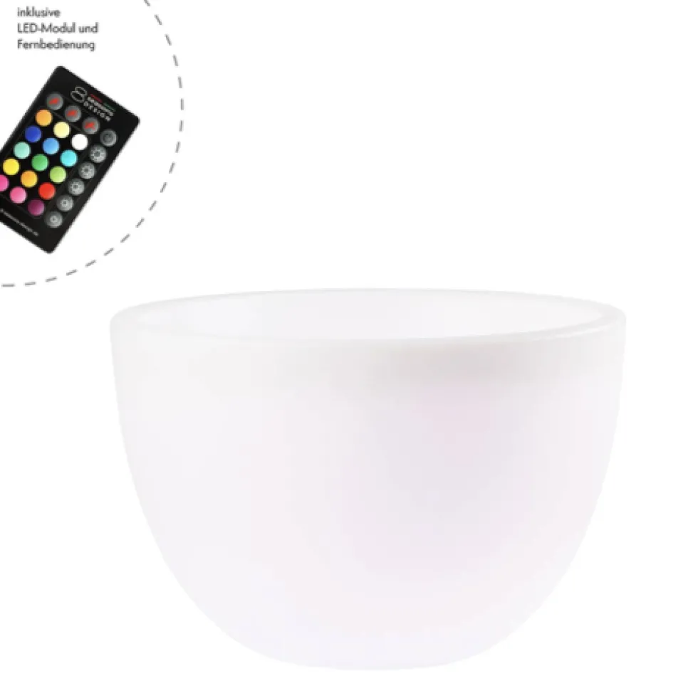 LED Blumentopf Shining Curvy Pot