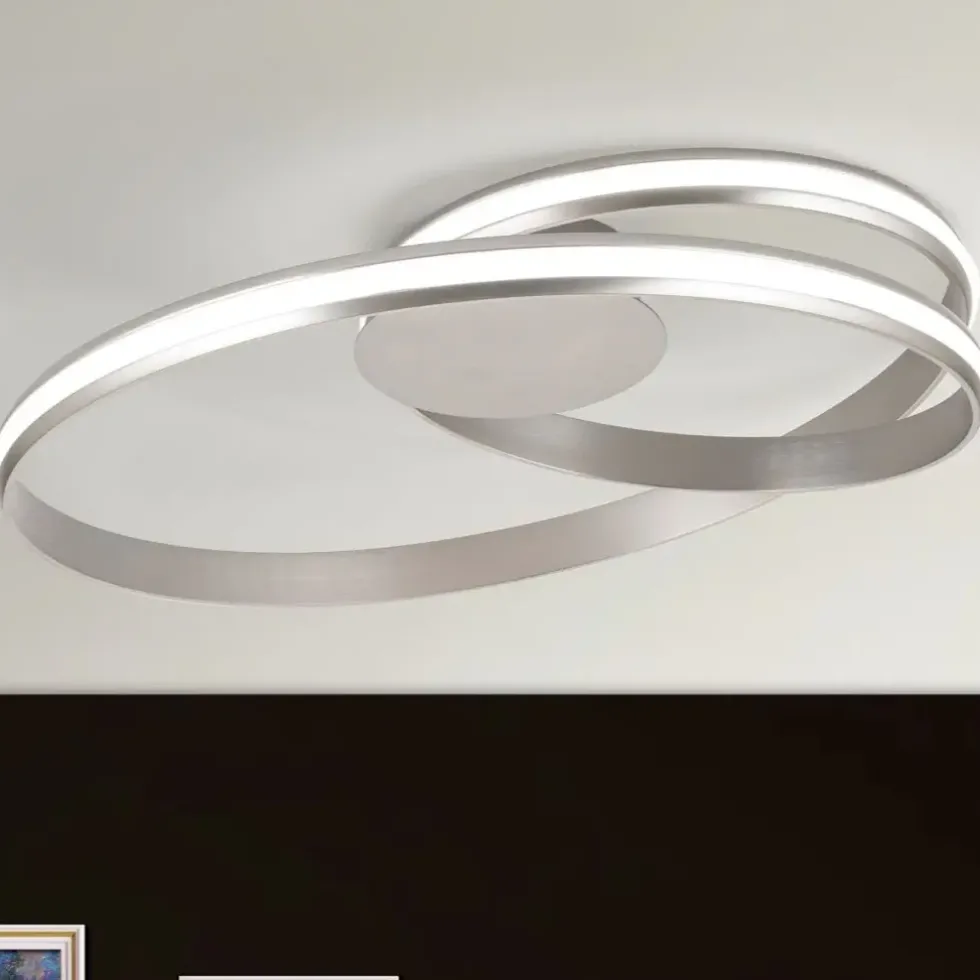 LED Deckenleuchte modern CEVA silber matt