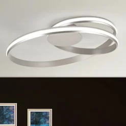 LED Deckenleuchte modern CEVA silber matt
