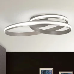 LED Deckenleuchte modern CEVA silber matt