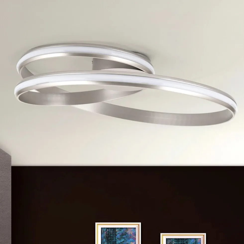 LED Deckenleuchte modern CEVA silber matt