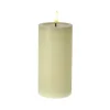 LED Kerze creme mit Schmelzeffekt Höhe 18 cm