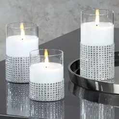 LED Kerze Elora Kaheku mit Strassband