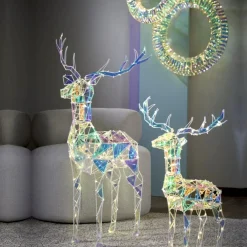 LED Kranz rainbow rund