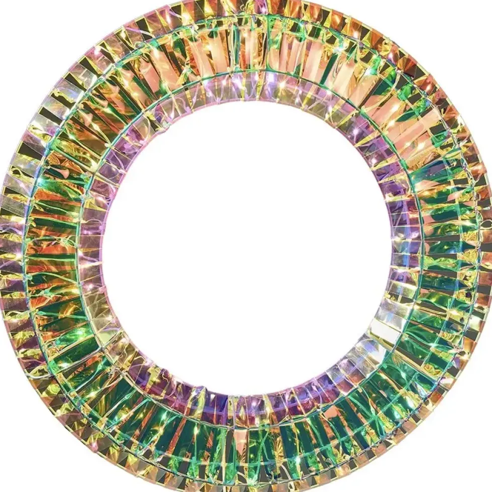 LED Kranz rainbow rund