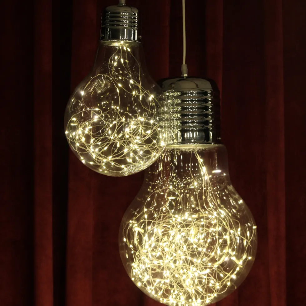 LED Lampe Glasbirne zum Hängen warmweiß
