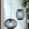 LED Solar Gartenleuchte MESHY schwarz