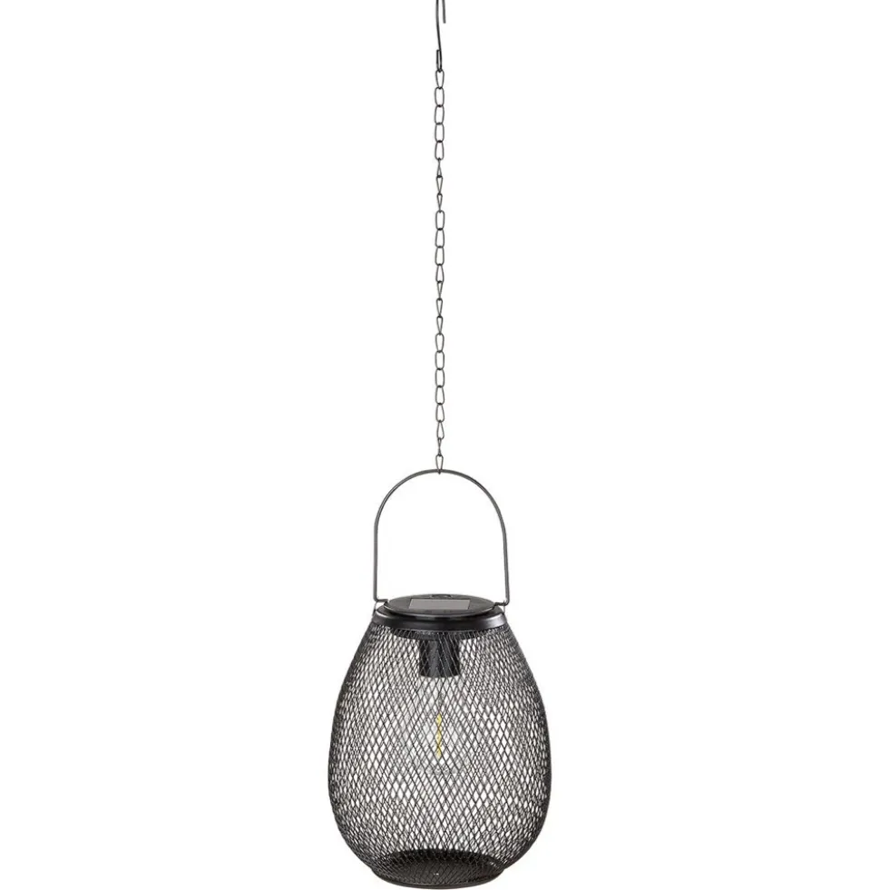 LED Solar Gartenleuchte MESHY schwarz
