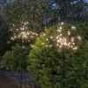 LED Solar Gartenstecker FIREWORK 2er Set warmweiß Höhe 60 cm