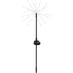 LED Solar Gartenstecker FIREWORK 2er Set warmweiß Höhe 60 cm