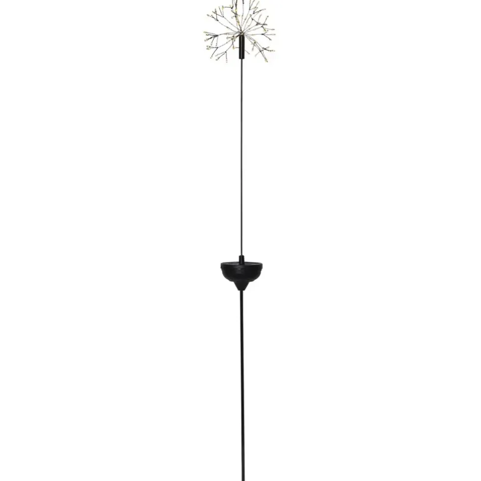LED Solar Gartenstecker FIREWORK warmweiß Höhe 85 cm