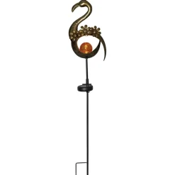 LED Solar Gartenstecker Flamingo warmweiß Höhe 78 cm