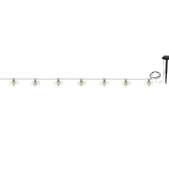 LED Solar Lichterkette mit Bienen warmweiß Breite 210 cm