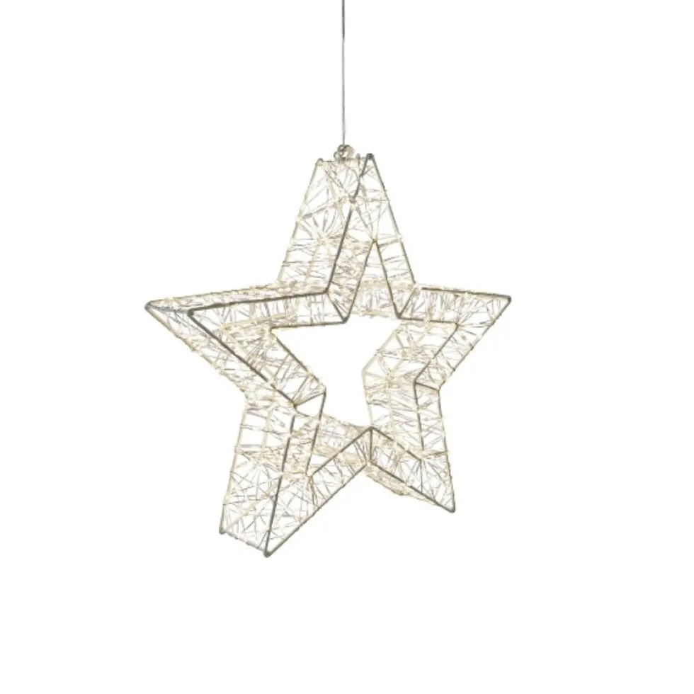 LED Stern Weihnachten LED Lichterkranz D 50 cm