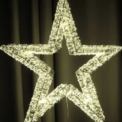 LED Stern Weihnachten LED Lichterkranz D 50 cm