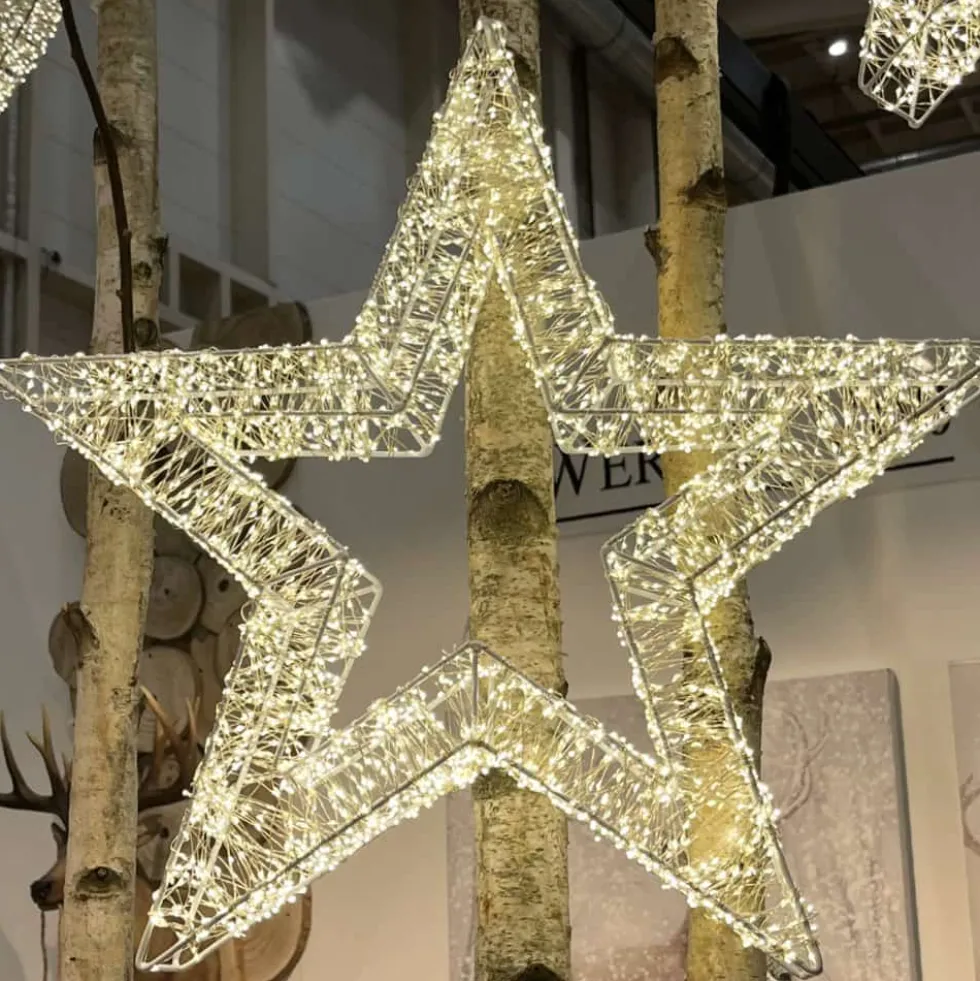 LED Stern Weihnachten LED Lichterkranz D 50 cm