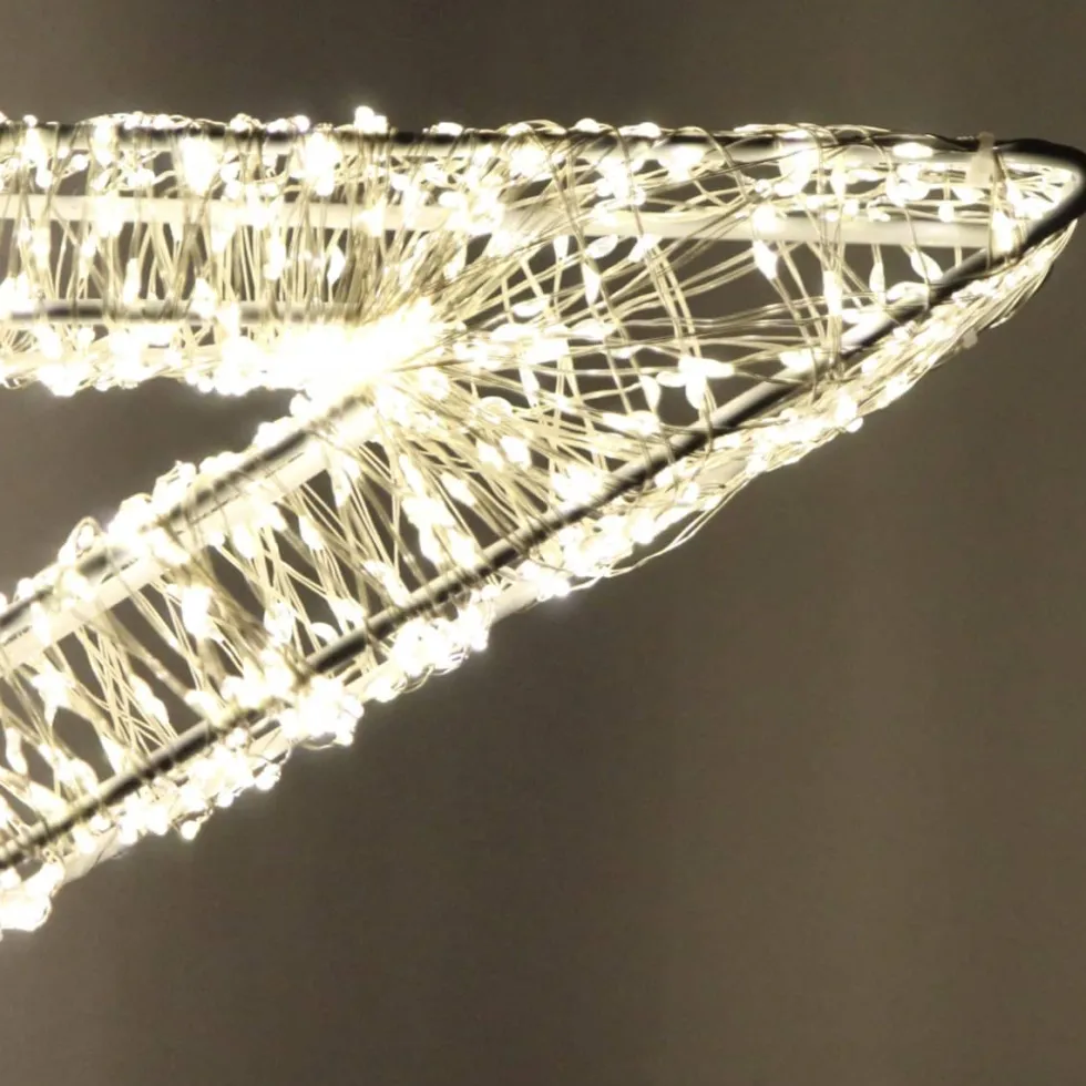 LED Stern Weihnachten LED Lichterkranz D 50 cm