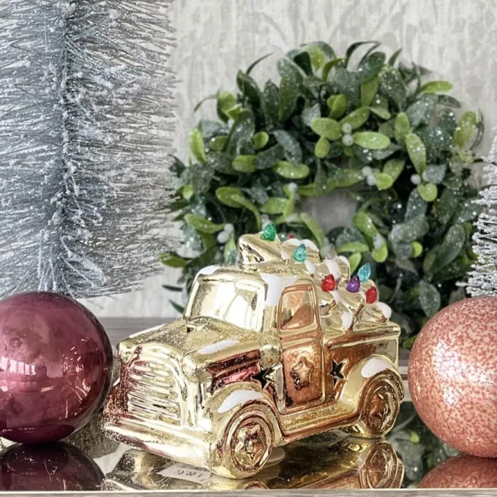 LED Weihnachtsdeko Truck GiftCompany Höhe 11 cm
