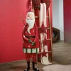 LED Weihnachtsmann Deko Figur mit LED-Stern