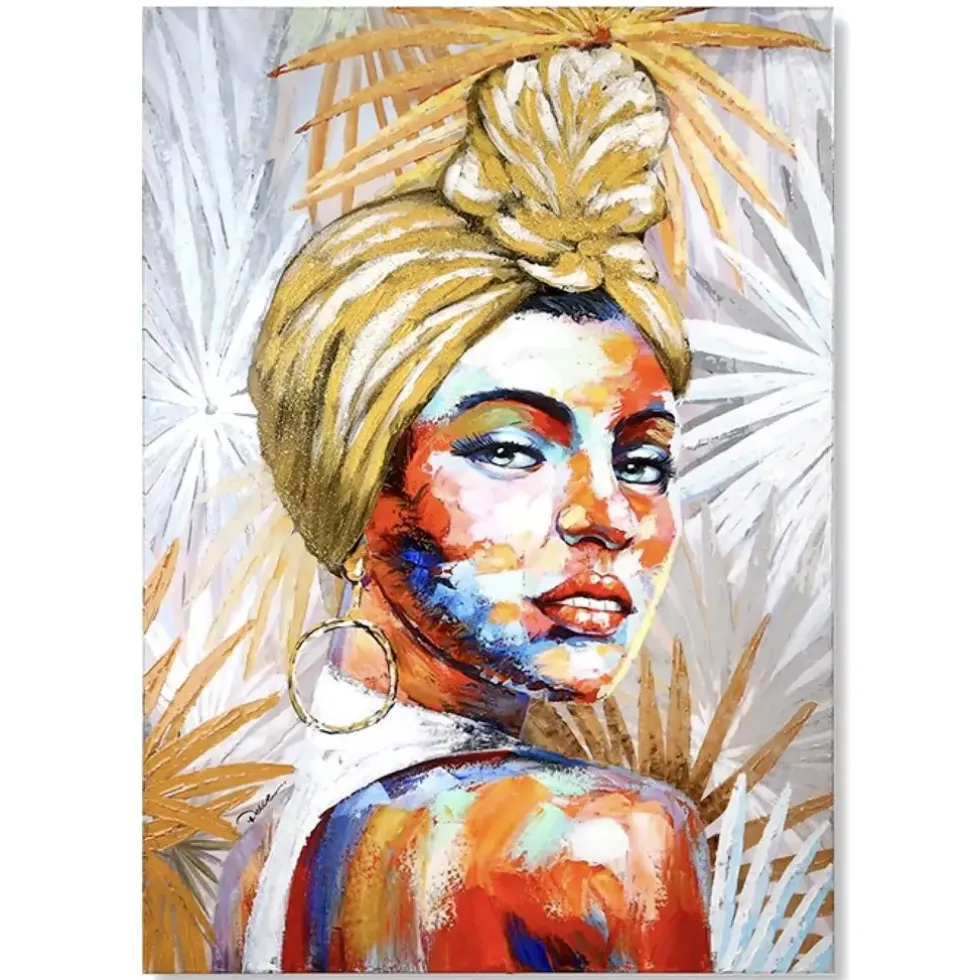 Leinwandbild African Beauty Casablanca 100×70 cm