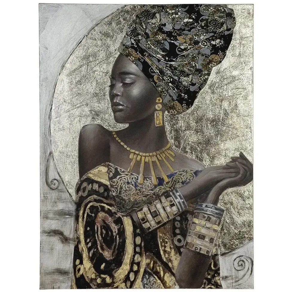 Leinwandbild African Lady Casablanca 120×90 cm