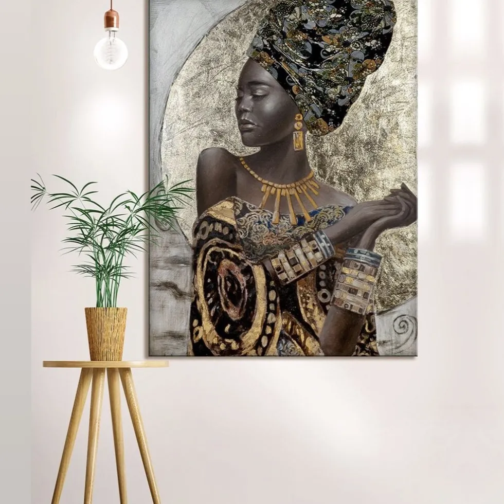 Leinwandbild African Lady Casablanca 120×90 cm