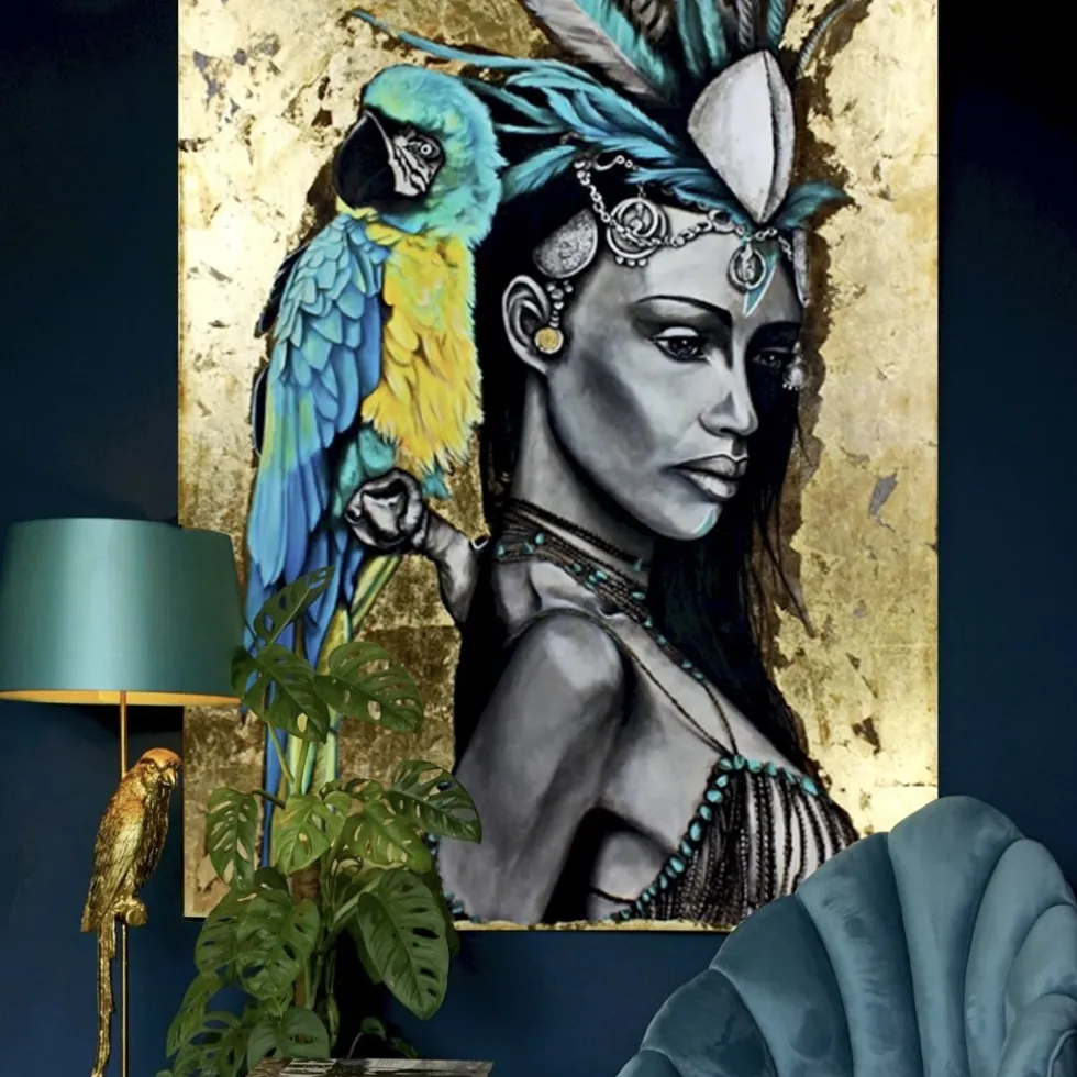 Leinwandbild Amazone Werner Voß 160×120 cm