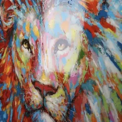 Leinwandbild auf Keilrahmen Lion Casablanca 90×90 cm