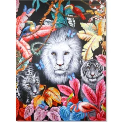 Leinwandbild auf Keilrahmen Colourful Jungle 120×90 cm