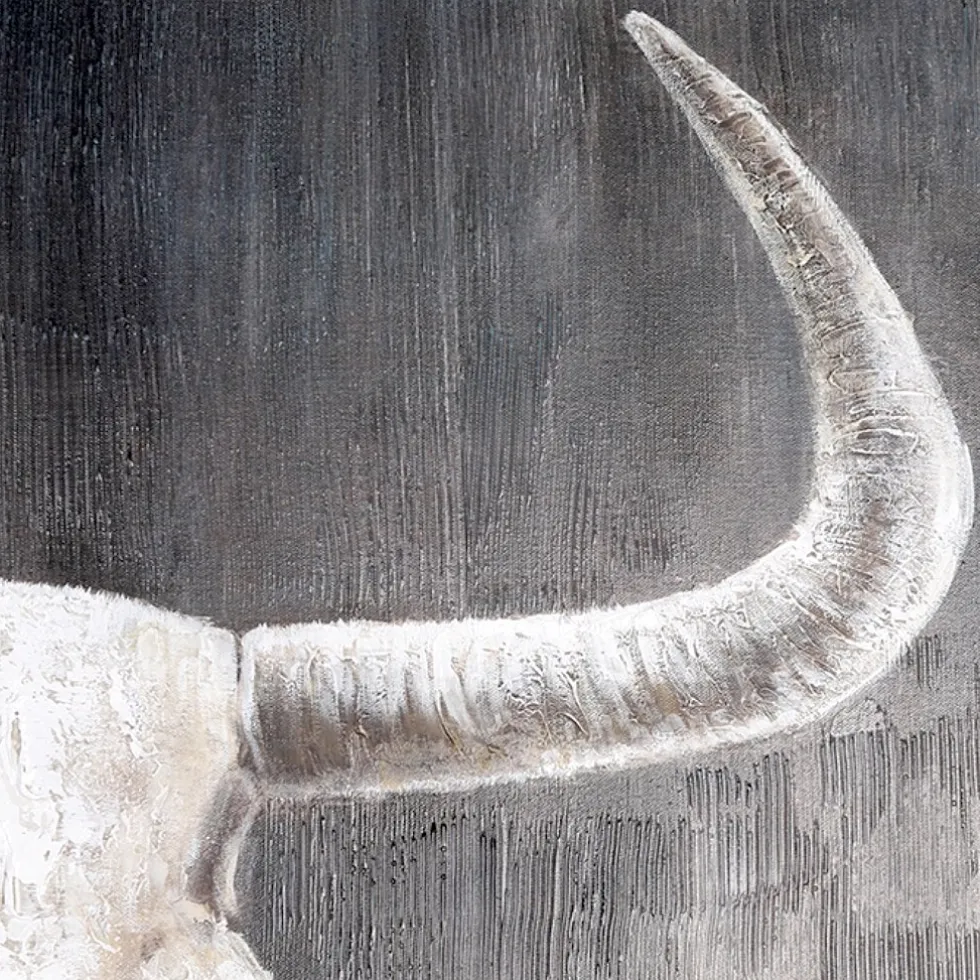 Leinwandbild Büffel 100×100 cm