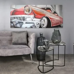 Leinwandbild Classic Car 3D 80×180 cm