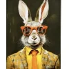 Leinwandbild Looky Looky Hase gelb 30×40 cm