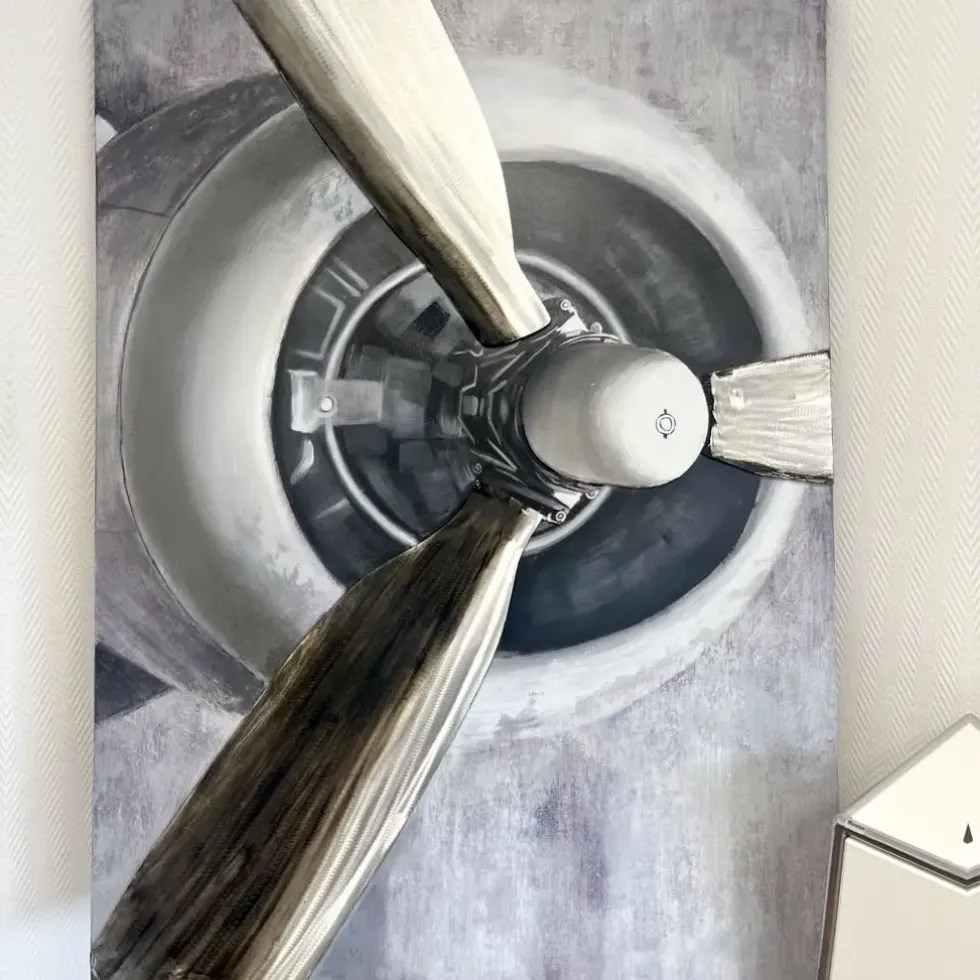 Leinwandbild Propeller 110×150 cm