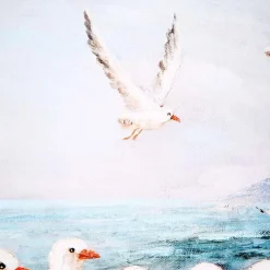 Leinwandbild Seaside Möwen 60×60 cm