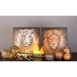 Leinwandbild 2-teilig Wildlife 40×40 cm