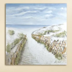 Leinwandbild Wandbild Dünen Idylle 100×100 cm