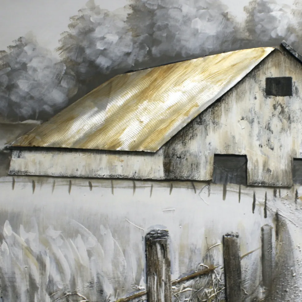Leinwandbild Wandbild Scheune 160×70 cm