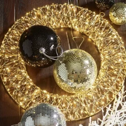 Lichterkranz LED Kranz Weihnachten rund