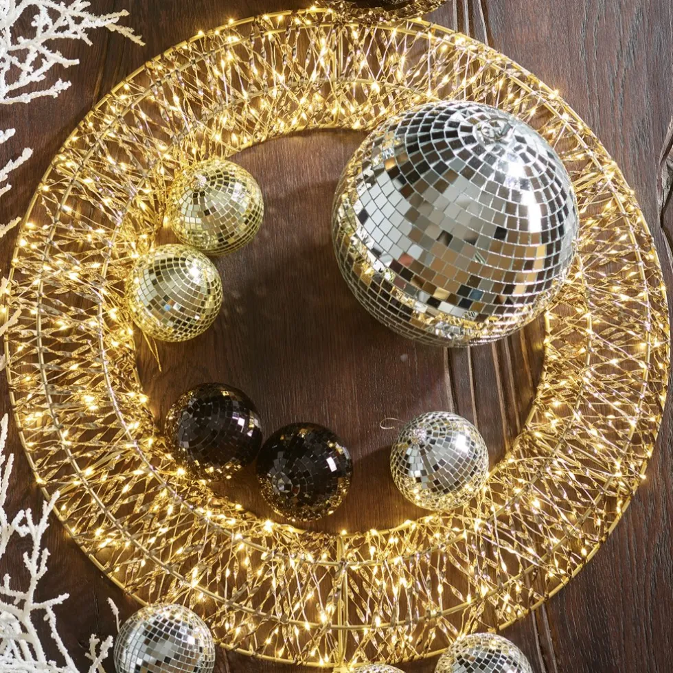 Lichterkranz LED Kranz Weihnachten rund