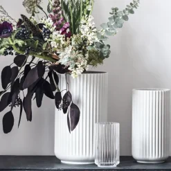 Lyngby Vase weiß Porzellan