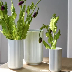 Lyngby Vase weiß Porzellan